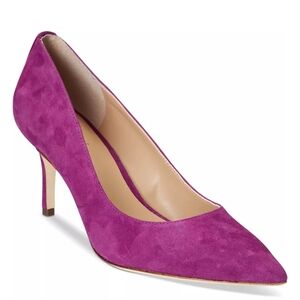 Lauren Ralph Lauren Women's Lanette Pointed-Toe Pumps Purple Fucsia Size 7.5